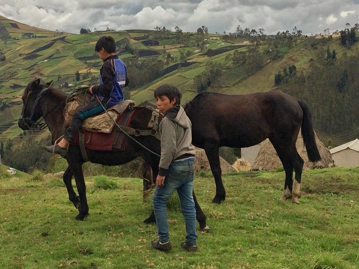 Turismo Comunitario La Esperanza Villa Hacienda Colta Kültér fotó